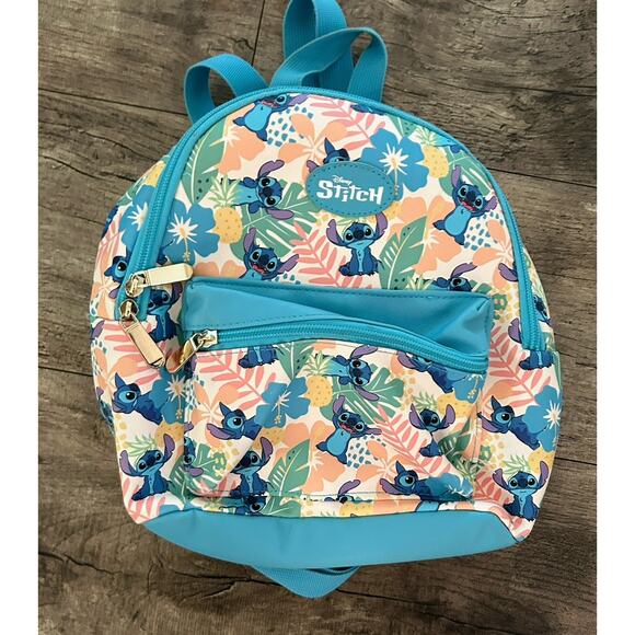 Disney x Bioworld Lilo & Stitch Tropical Leaves Mini Backpack All Over Print main image 14